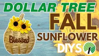 🌻 SUNFLOWERS! 12 New FALL Dollar Tree DIYS! Autumn Decor DIY