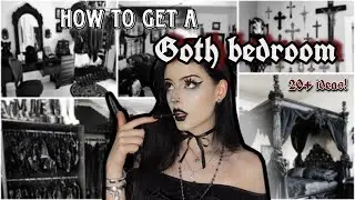 How to glow up your goth bedroom | 20+ cheap ideas!