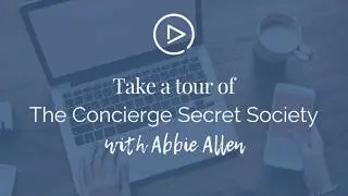 The Concierge Secret Society Tour