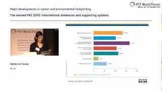 MAUREEN NOWAK (DEFRA), KATHERINE HUNTER (BSI) - THE REVISED PAS 2050, 6TH PCF WORLD SUMMIT