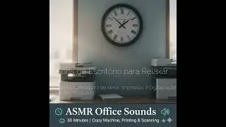 ASMR Office Sounds 📁 30 Minutos de Sons de Escrit&oacute;rio (Copy, Print & Clock)