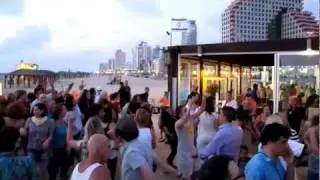 Beach party in Tel Aviv