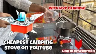 Cheapest and best Portable stove with 4 Cans