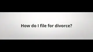 How do I file for Divorce in Ohio?
