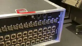 Midas Dl32 additional new I/O patch panel to  midas rack mixer.
