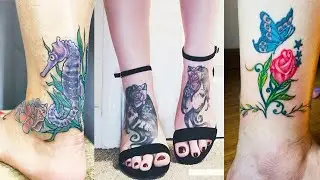 Flower Ankle Tattoos | Ankle Tattoos Design | Small Ankle Tattoo Ideas
