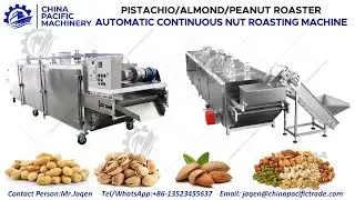 Automatic Continuous Sunflower Seed Roasting Machine|Nut Roaster|Automatic Nuts Roasting Line