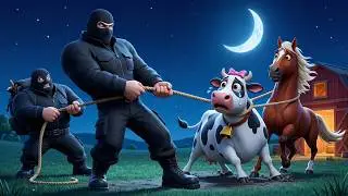 Old MacDonald Had a Farm  Version 6 &ndash; Horse Thieves & Helicopter Rescue! 3D Kids Animation
