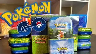 HUGE Pokemon GO Mini Tin Opening! *I packed a chase card!