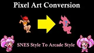 🎨 Ranma To Sailor Chibimoon Dive Kick 2nd & Final Frames Pixel Art Conversion Sprite For Mugen MVC2