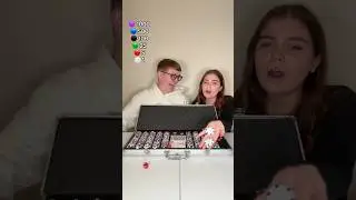 Who Gets The HIGHEST Colour Coins WINS 😳&spades;️?! #challenge #game #couplegoals #viral #fyp #shorts