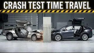 44 Years Apart: 1981 DeLorean vs 2025 Tesla Model X Crash Test