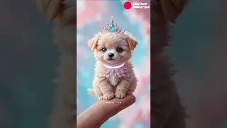 Unbelievably Tiny Animals in Sparkling Bubblegum Crowns! 🍬🐾✨ #cute #funny #ytshorts #viralshort