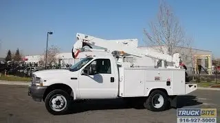 2004 Ford F550 4x4 Altec AT37G Articulated Bucket Truck for sale