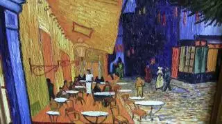 Vincent van Gogh - Terrazza del caff&egrave; la sera, Place du Forum, Arles - copia d'autore - HD