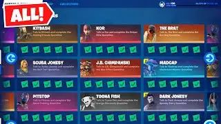 How to Complete All 15 Character Punchcards Challenges! - Fortnite Chapter 2 Season 8
