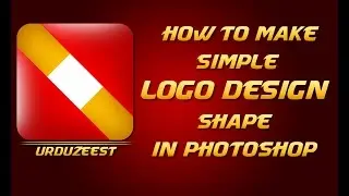 How to Make Simple Logo Design Shape in Photoshop Tutorial for Beginner Urdu/Hindi