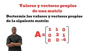Valores y vectores propios de una matriz, ejemplo 2
