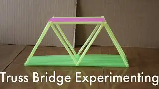Straw Truss Bridge Experiment – Plastic Straw Bridge Testing