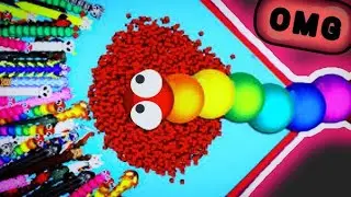 OMG🐍 BEST GAMEPLAY!! WOW MONSTAR RAINBOW EATING DELICIOUS SCORE POINT IN SNAKE IO MAPS 🐍#snakeio 