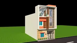 30 x 30  Modern House Plan with bike parking area 900sqft house plan 100 gaj house design