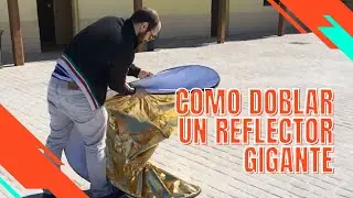 Как сложить БОЛЬШОЙ фотографический отражатель