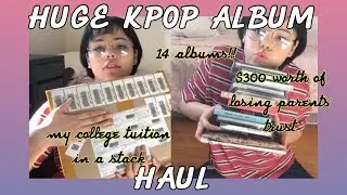 HUGE KPOP ALBUM HAUL + PHOTOCARD REVEAL | 14 ALBUMS FOR $300 (MONSTA X, EXO + NCT)