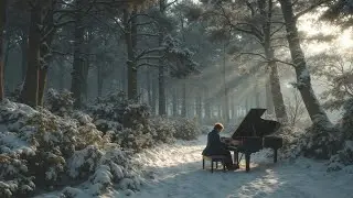 Snowy Forest Piano Study Playlist ~ Peaceful Instrumental Music for Focus