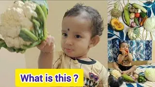 Aditya identifies the name of some vegetables 🍆\\ also makes some funny expressions 🥰.