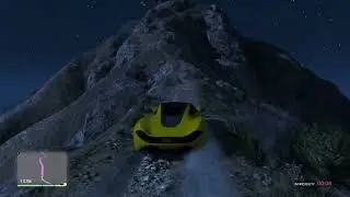 Offroading in supercar at night in gta 5,Mountain climbing