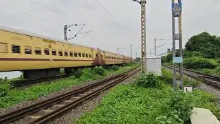 20605 Chennai Egmore - Tiruchendur Express With Shatabdi Livery Wap4 Cruising Towards Chengalpattu 