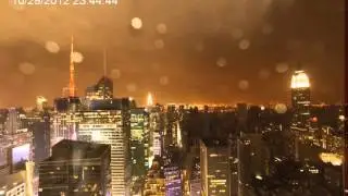 Time Lapse of Hurricane Sandy hitting New York City October 29th 2012