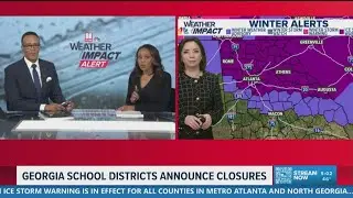 Winter storm update | Tracking winter weather moving into north Georgia