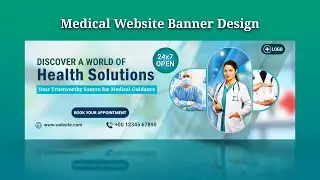 Medical Website Banner Design | Website Banner Design | Banner Design In Photoshop | Web Banner