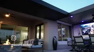 Ultra Modern patio cover in Gilbert, Arizona. Call or text 602-618-6786 for a free estimate today. 