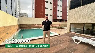 APARTAMENTO COM 03 SUÍTES NO JARDIM OCEANIA POR R$ 980 MIL EM JOÃO PESSOA-PB