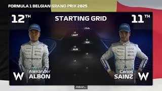 f1 25  round 13 Belgium sprint and race grand prix.