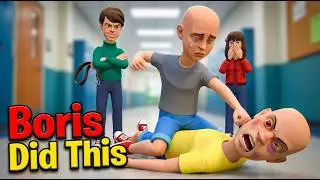 Boris Forces Classic Caillou & Caillou to Fight.. Commits Child Abuse!.  Arrested