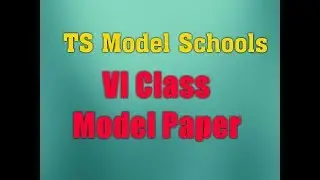 Telangana Model School Entrance VI Class Model Paper