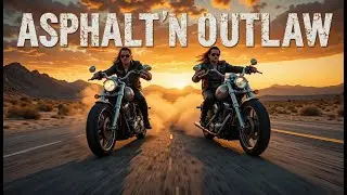 Asphalt Rock N Outlaw 🎸 Ride Hard, Rock Loud | The Outlaw Journey Across the Desert Highway