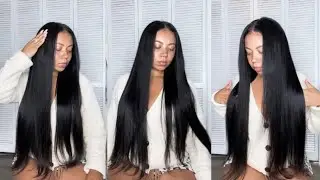 QUICK AND EASY V-PART WIG INSTALL | SUPER NATURAL | ft. West Kiss Hair