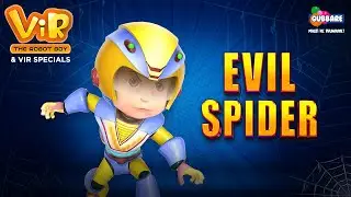 Evil Spider 🕷️ | ViR - The Robot Boy & ViR Specials | Everyday 7:00 AM Onwards | Gubbare TV