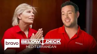 Captain Sandy Yawn Brings Back Kyle Viljoen | Below Deck Mediterranean (S8 E3) | Bravo