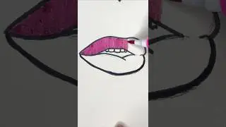 Lips 💋💖 #drawing #satisfyling #art #makeup #painting #coloring #asmr