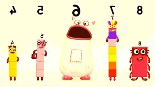 Numberblocks Learning Academy #219 - Numberblocks 4 9 10 6 5 - Numberblocks Magic Run - Numberblocks