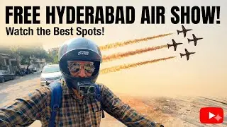 I Watched the Hyderabad Air Show for FREE | No ₹1000 Ticket 😱✈️