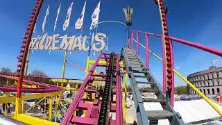 Wilde Maus - M&uuml;nch [Lift rechts] (Onride) Video Fr&uuml;hlingsvolksfest N&uuml;rnberg 2022
