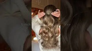 Fall hairstyle inspo french barrettes 🧸🍂 #fallhairstyle #hairstyle #hairstyleinspo #hairtutorial