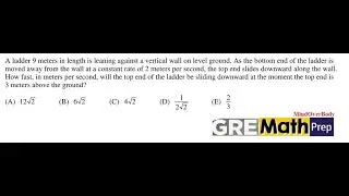 The Ladder Problem | GREMATH Subject Test