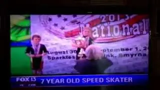 Joey Salerno on Fox News, 2013 Nira Nationals speed skating Champion